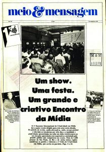 O Encontro passou a levar o nome MaxiMídia a partir de 1996. Imagem Arquivo: M&M.