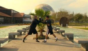 Os irmãos Vásquez treinam boxe em Monterrey, México. Imagem: divulgação / Cena do documentário.