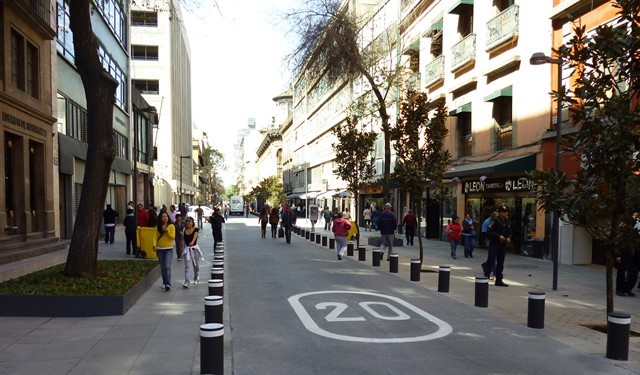 Av. 16 de Septiembre, Ciudad de Mexico. Foto: ITDP.