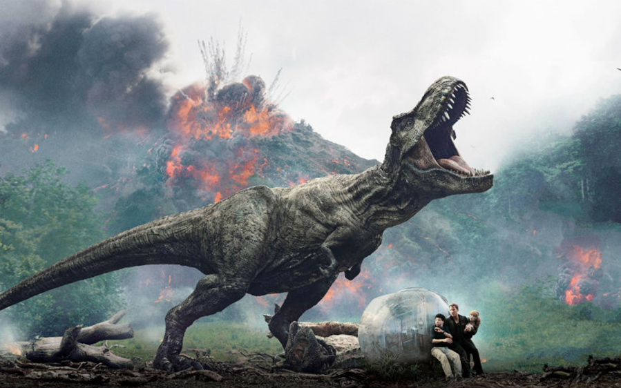 Cena de “Jurassic World: Reino Ameaçado” que será exibido na estreia do evento. Foto: UCI / Divulgação.