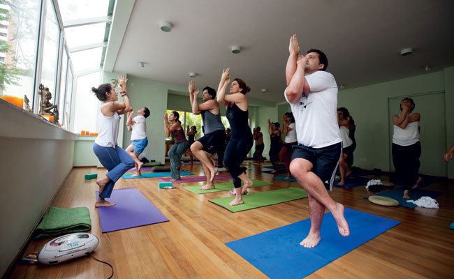 Yoga Flow: o espaço, que fica em São Paulo, une a yoga à massagem. Foto: Divulgação.
