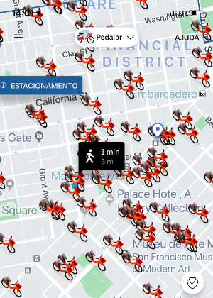 App da Uber mostrará bicicletas perto de você.