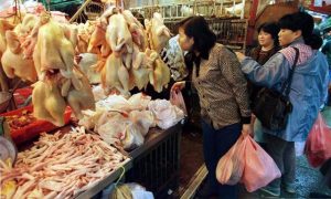 Traços de coronavírus foram encontrados recentemente em embalagens de um lote de frango na China, exportado pelo Brasil. Foto: Getty Images.