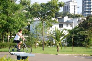 O Parque das Bicicletas é um reduto verde dentro de uma região muito movimentada da cidade de São Paulo. Foto: Flávia Ribas / PMSP.