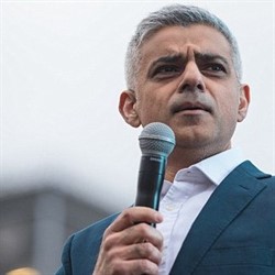 Sadiq Khan, prefeito de Londres. Foto Getty Images.