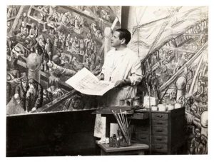 A partir de uma narrativa cromática, 87 pinturas e seis desenhos do pintor ficarão exibidos até 5 de março. Foto: Divulgação.