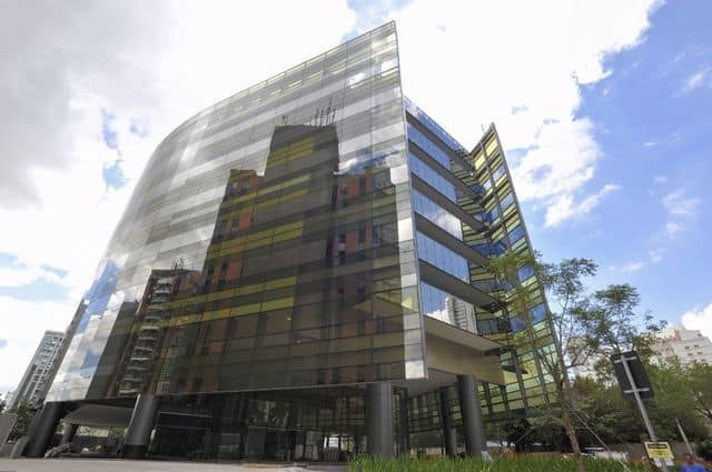 Edifício Jacarandá, localizado na região da Berrini em São Paulo é exemplo em arquitetura sustentável. Foto: Divulgação.