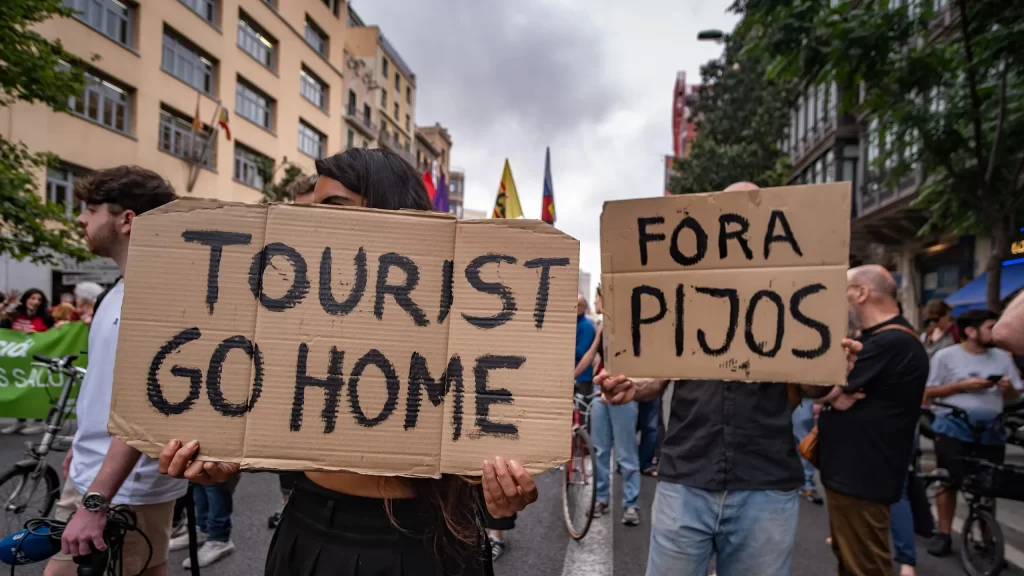 barcelona manifestacao contra turistas